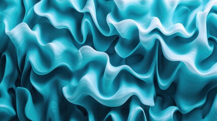 Obraz premium Abstract Teal Wave Pattern Design Texture
