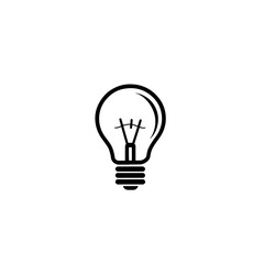 Silhouette of Light bulb icon, Energy icon, Lamp bulb icon vector art, Lamp or light bulb icon editable vector illustration, Light bulb or idea icon vector outline, ideas, innovation, and inspiration