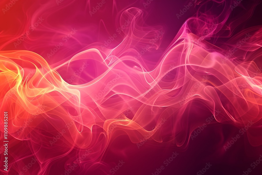 Poster a vibrant abstract swirl of colorful smoke or light, creating a dynamic visual effect.
