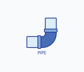 Pipe vector, icon or logo sign symbol illustration 