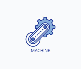 Machine vector, icon or logo sign symbol illustration 
