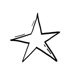 Simple Black Star Icon