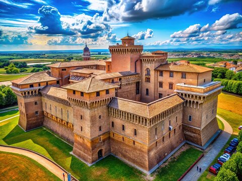 Majestic Cento Fortress, Ferrara, Italy - Ancient Keep
