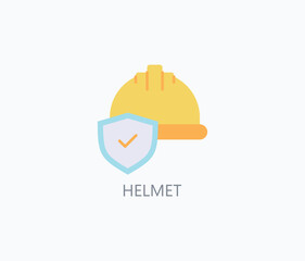 Helmet Vector, Icon Or Logo Sign Symbol Illustration 