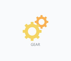 Gear Vector, Icon Or Logo Sign Symbol Illustration