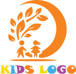 kids logo childcare daycare icon