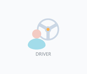 Driver Vector, Icon Or Logo Sign Symbol Illustration 
