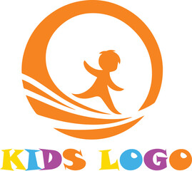 kids logo childcare daycare icon