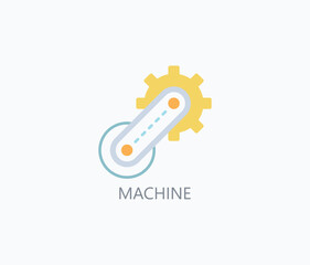 Machine Vector, Icon Or Logo Sign Symbol Illustration 