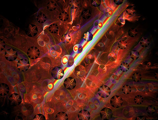 Imaginatory fractal abstract background Image