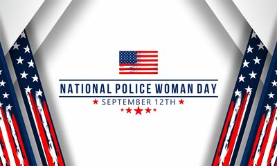 National Police Woman Day banner vector design