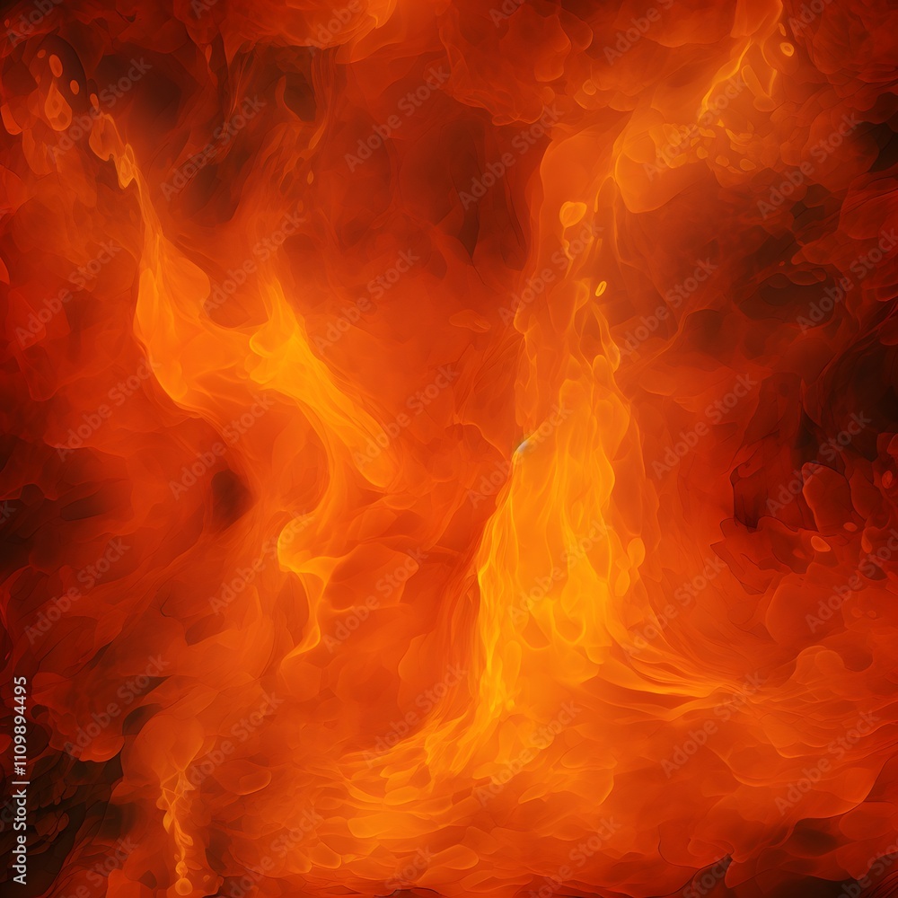 Aufkleber abstract representation of flames and heat, creating a dynamic and intense visual effect.