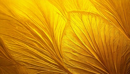 Obraz premium Nostalgic color palettes of sunshine yellow background with yellow leaves