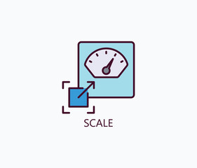 Scale Vector, Icon Or Logo Sign Symbol Illustration 