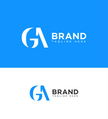 GA, GA Letter Logo Template