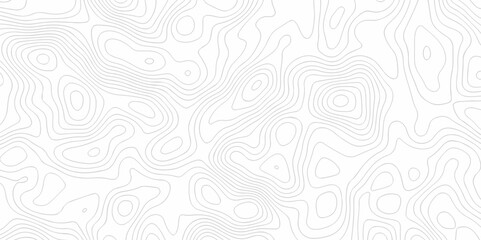 Abstract Vector geography landscape Topo contour map on white background, Topographic contour lines. Seamless pattern with lines Topographic map. Geographic mountain relief diagram line wave carve.