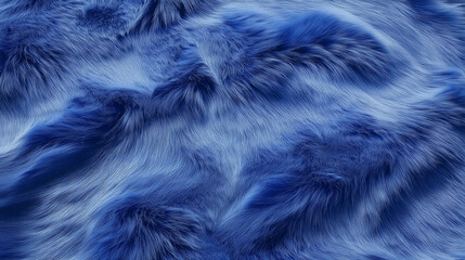 Obraz premium Wavy blue fur background creating soft and luxurious texture