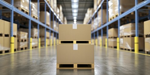 Modern warehouse facilities leverage software solutions for efficient logistics management, optimizing space and enhancing operational efficiency.