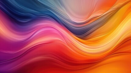 Obraz premium Abstract Colorful Swirling Waves Design Image