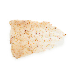 Smear of body scrub isolated on white