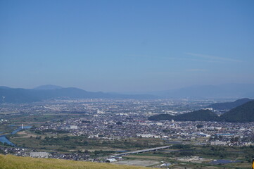 中央道姥捨サービスエリアからの風景