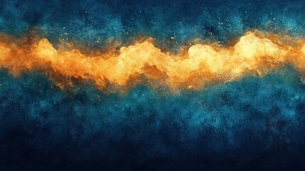 Obraz premium Abstract Artistic Background with Vibrant Orange and Blue Textured Brush Strokes in Dynamic Composition