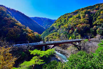 Fototapeta premium 保津峡駅