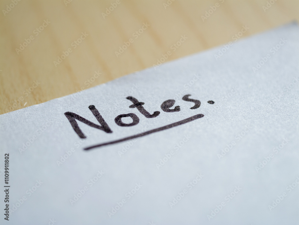 Aufkleber simple note organization in a home office focused environment for content making