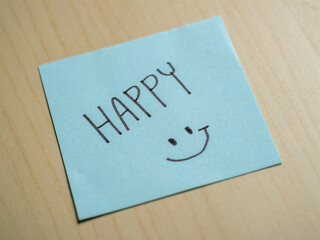 Minimalist inspirational affirmation note for a motivational workspace environment