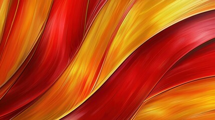 Naklejka premium Abstract Red And Gold Swirling Paint Texture