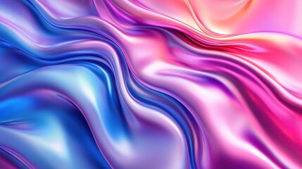 Obraz premium Abstract Pink And Blue Swirling Fluid Design