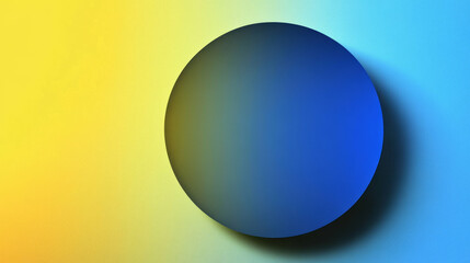 yellow blue circle gradient abstract design background with geometric shapes and textures for modern digital art