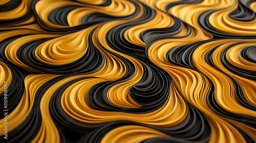 Poster dynamic flowing patterns studio environment abstract art textured design close-up view visual inspir
