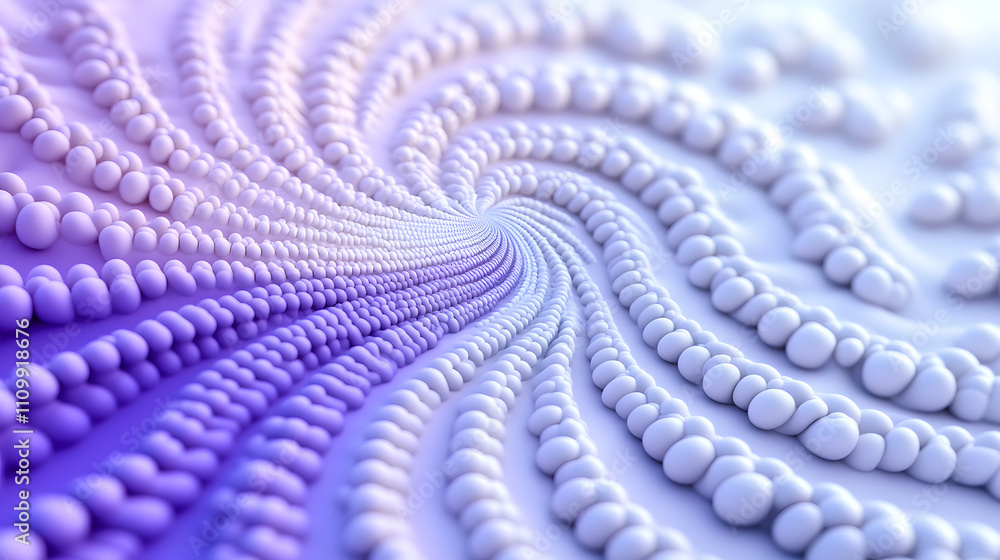 Poster dynamic abstract pattern of spheres in motion digital art modern design futuristic vibe close-up vie
