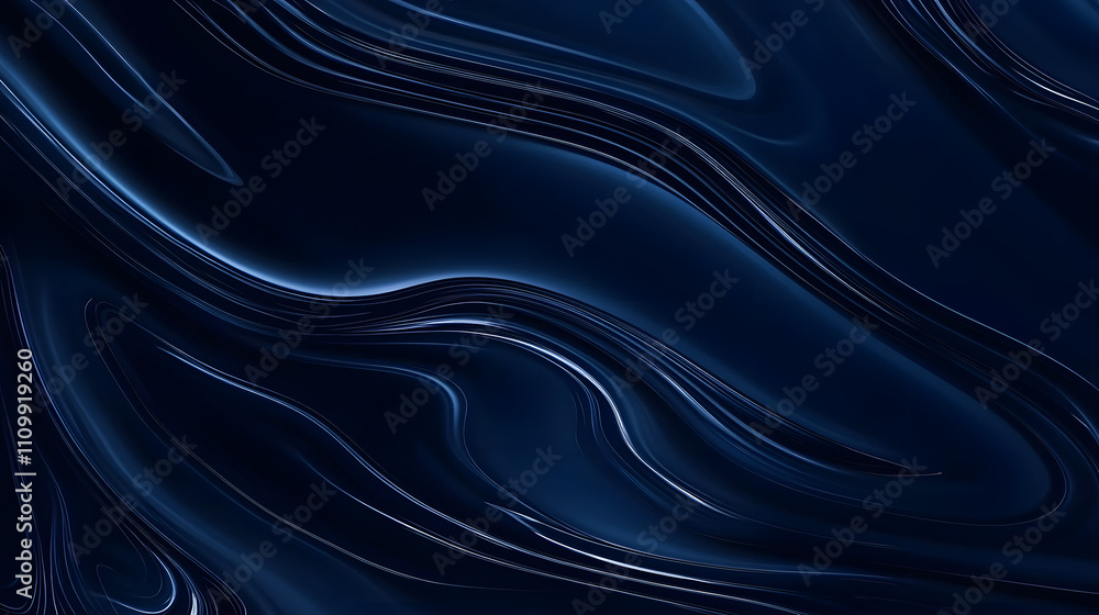 Poster dynamic abstract waves digital art visual design dark theme artistic perspective fluid motion effect