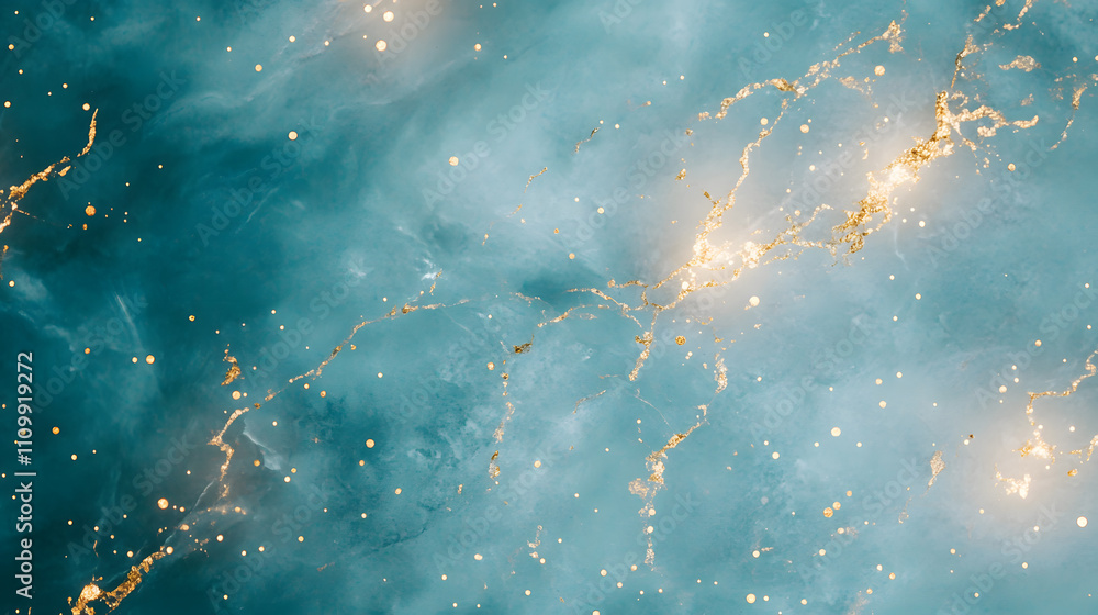 Poster cosmic journey through vibrant nebula outer space abstract art digital universe aesthetic viewpoint 