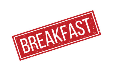 BREAKFAST Rubber Stamp Seal Vector illustration isolated on white background