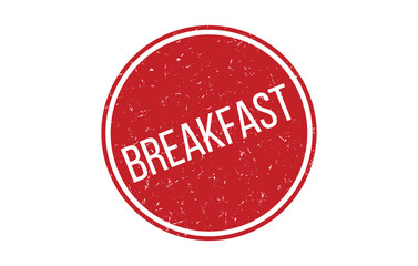 BREAKFAST Rubber Stamp Seal Vector illustration isolated on white background