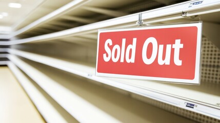 Stockless retail shelves post-sale, underlining the consumer craze for top-rated electronics.