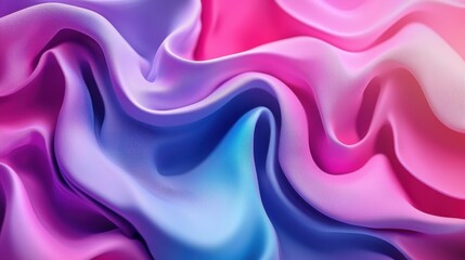 Obraz premium Abstract Colorful Fabric Draped In Soft Waves