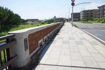 鵠沼海岸　湘南海浜公園の眺め