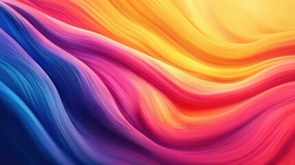 Fototapeta premium Abstract Colorful Waves Flowing Design