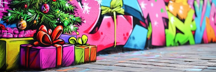 graffiti christmas present 