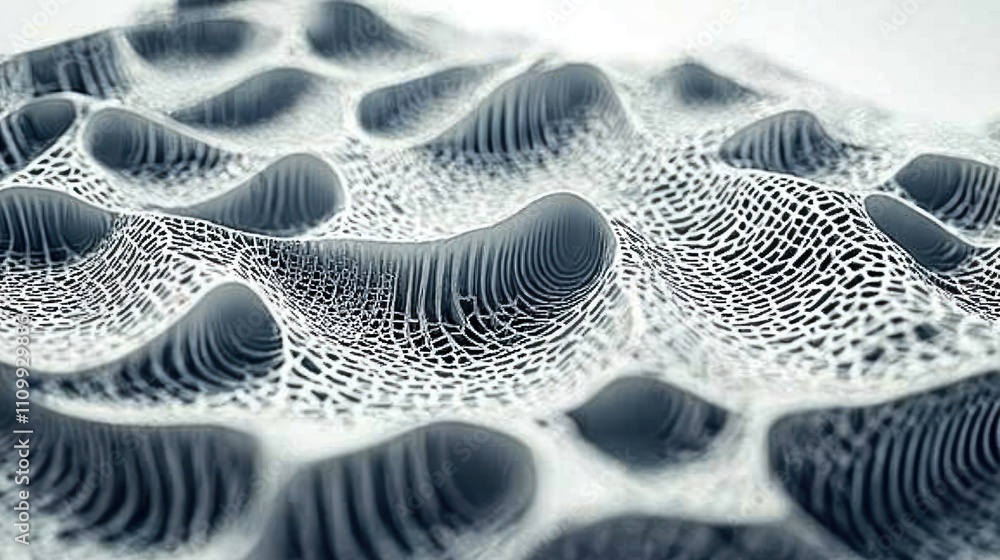 Poster abstract close-up of textured surface resembling waves or contours.