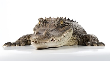 Obraz premium crocodile isolated on white background