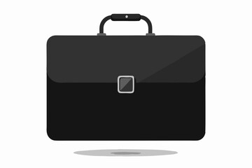 Beautiful business case on white background vector art illustration