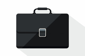 Beautiful business case on white background vector art illustration