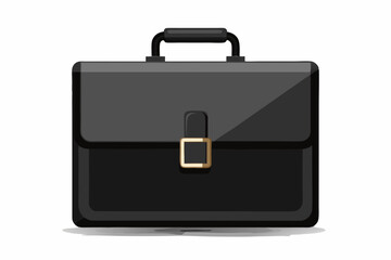 Beautiful business case on white background vector art illustration