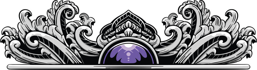 Ornament Floral Decoration Luxury Wedding Invitation Vintage Transparent Background