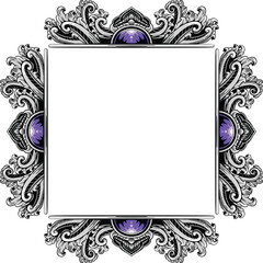 Frame Ornament Decoration Wedding Invitation Vintage Luxury Transparent Background